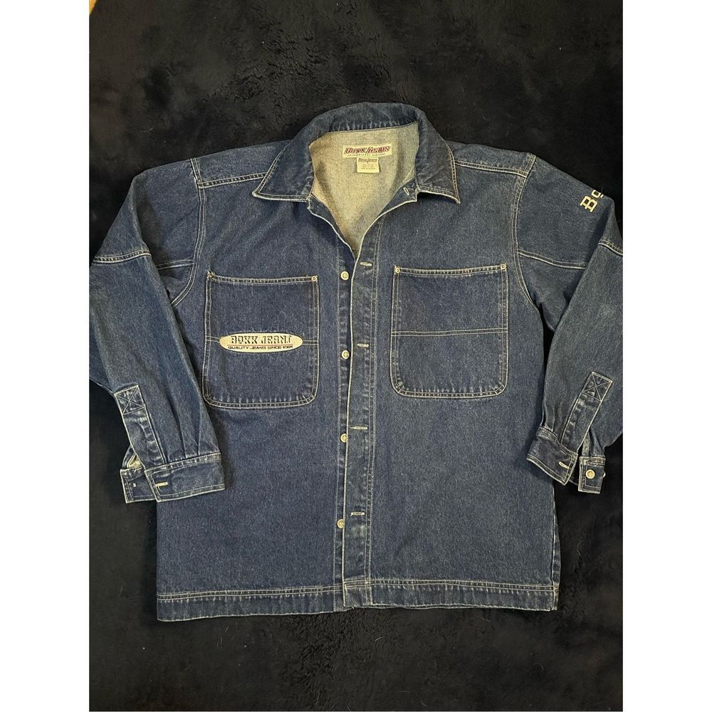 Vintage Boxx Jeans Baggy Skater Hip Hop Denim Jacket Sz Large BR